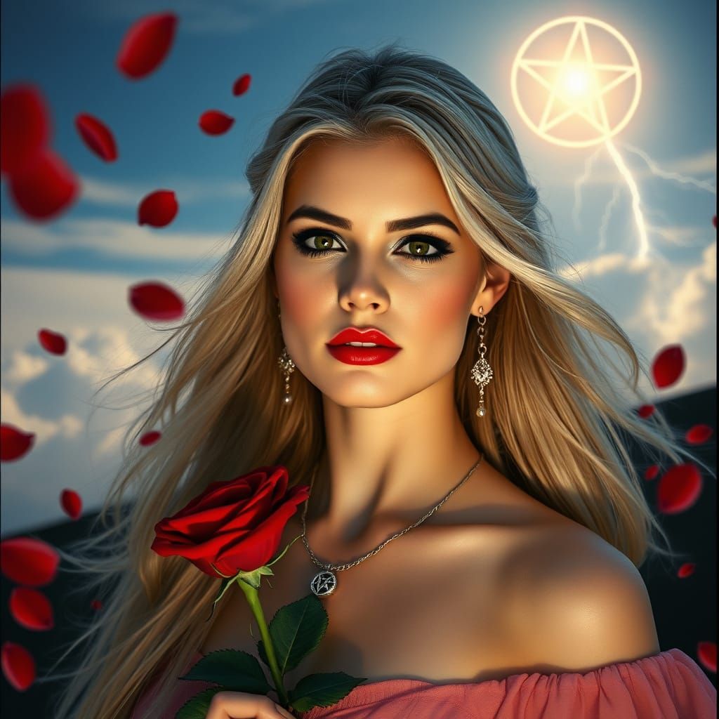 Ethereal Goddess in Cinematic Glory