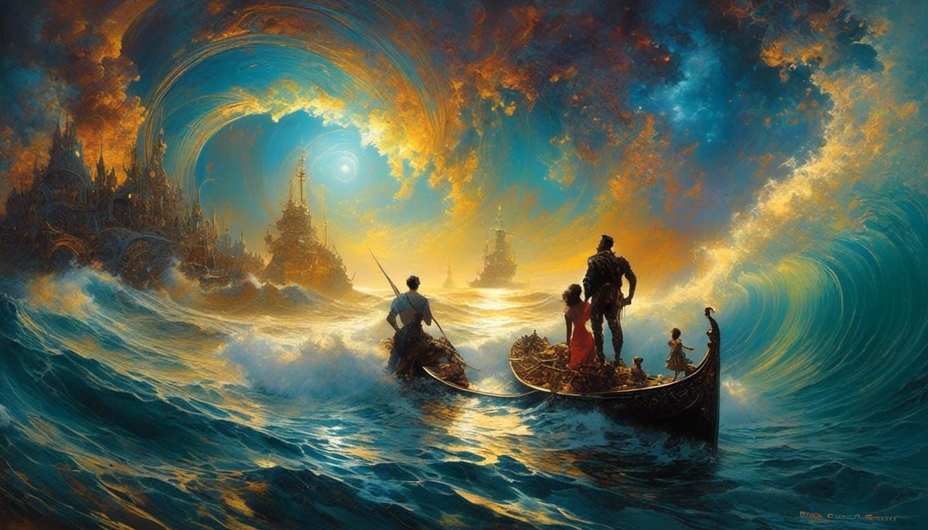 Comic Book Art With Zentangle and Impasto Techniques