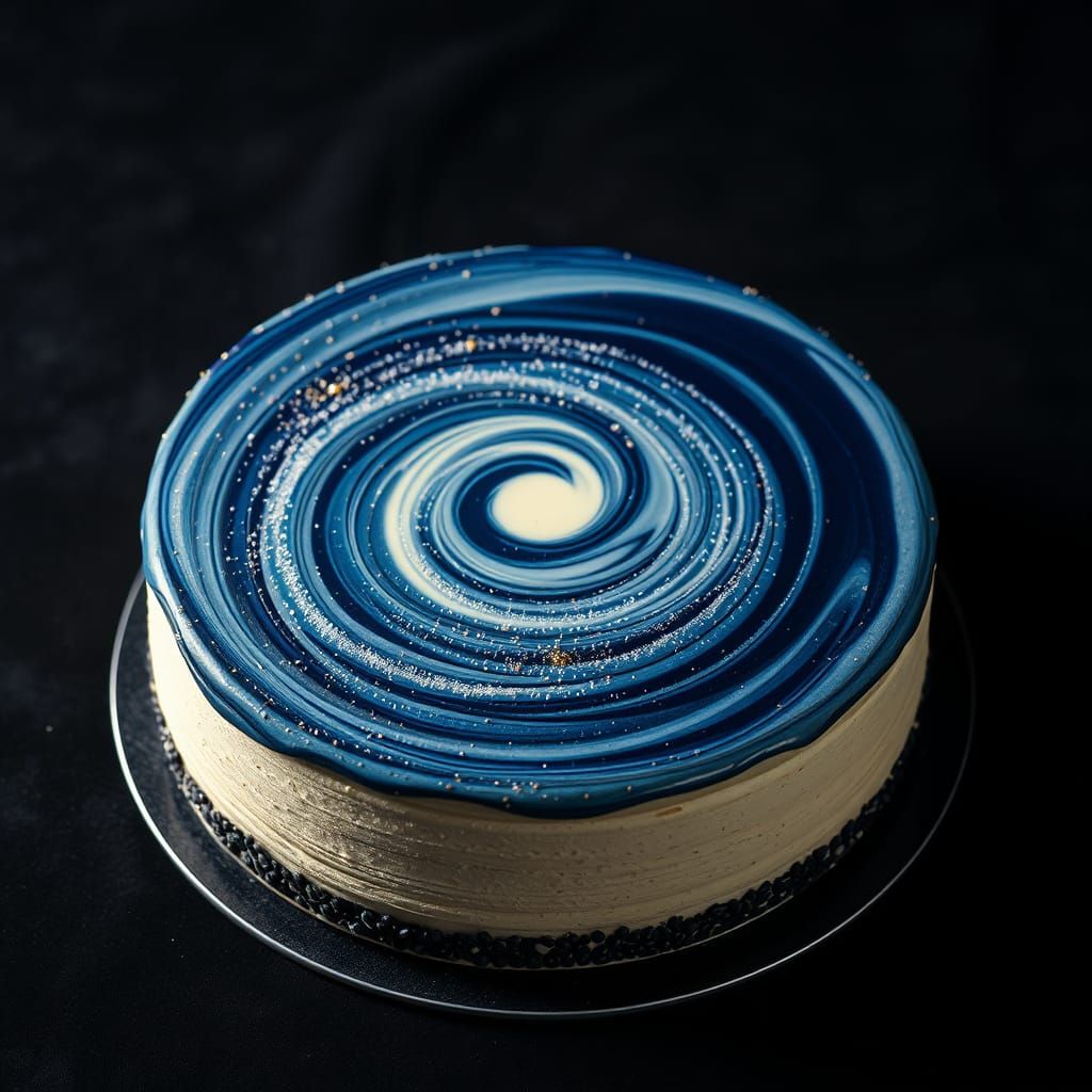 Galactic Black Sesame Cheesecake