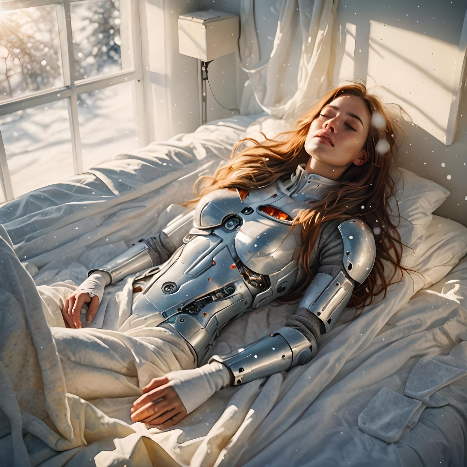 Healthy sleep of cyborg