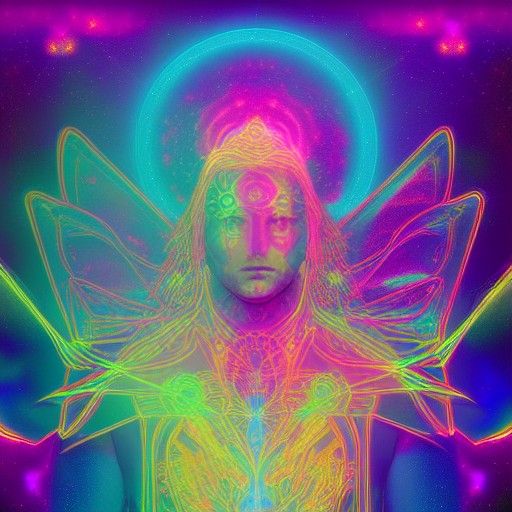 Metatron: Holographic Cosmic Astral Illustration