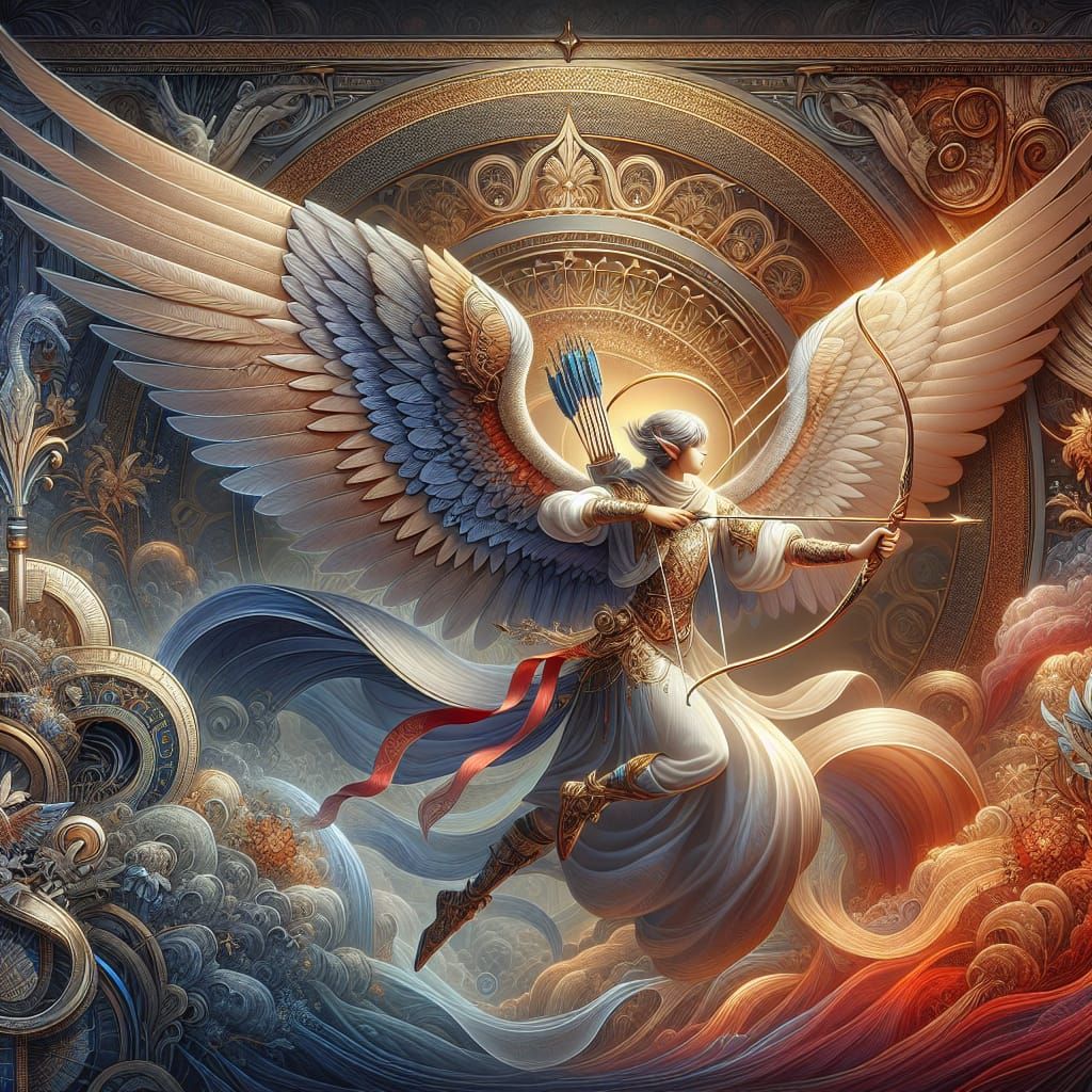 Majestic Archer: Fantasy Concept Art in 8K