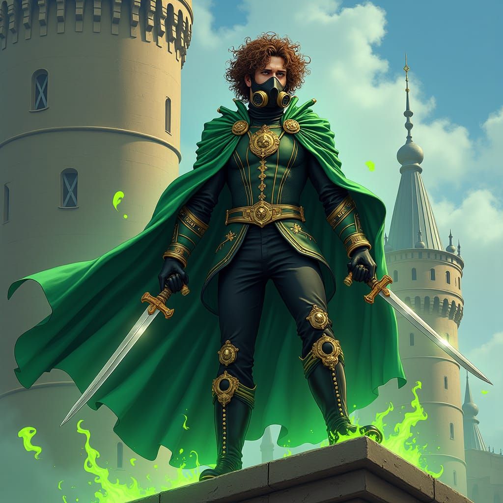 The Emperor in Studio Trigger Cel-Shaded Style