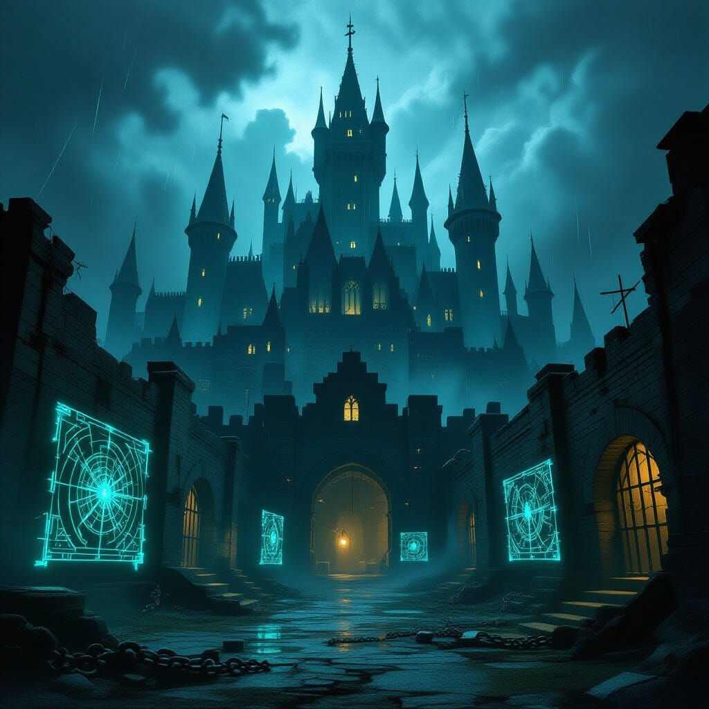 Ominous Castle Dungeon in Abandoned City