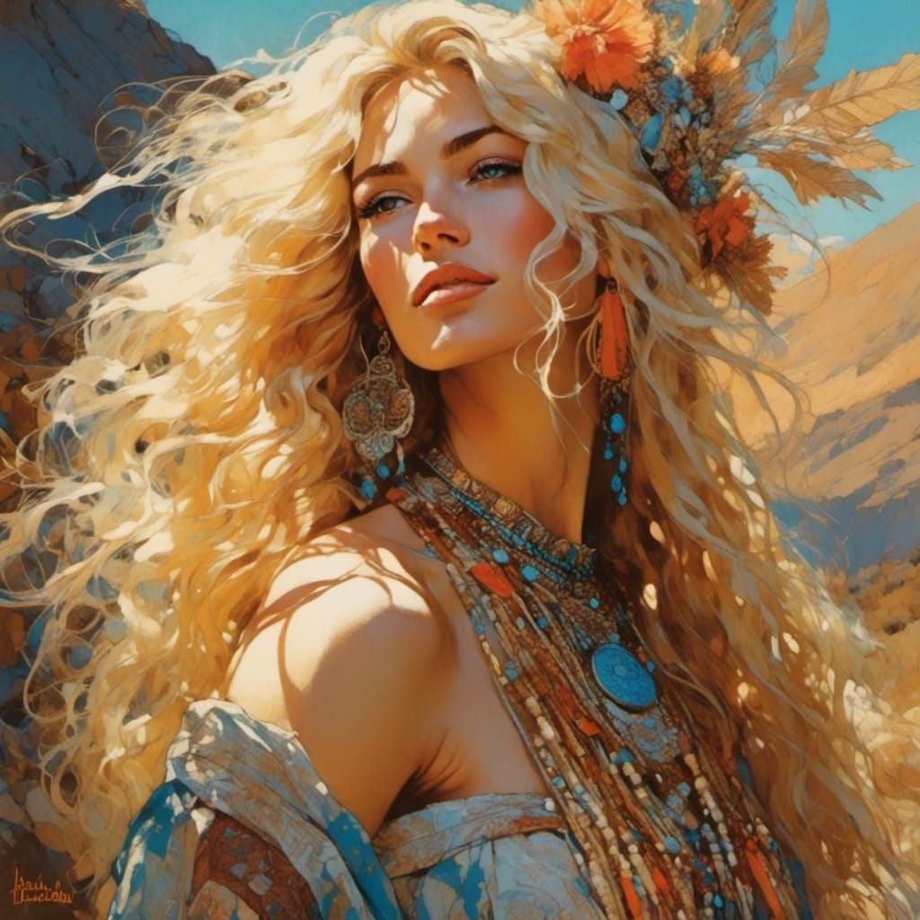 Bohemian Beauty in Chile: Inked Style Portrait