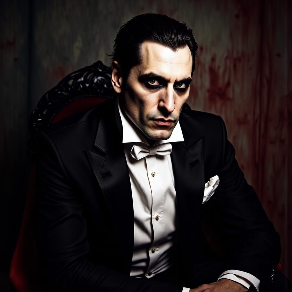 Surreal Portrait of Count Dracula