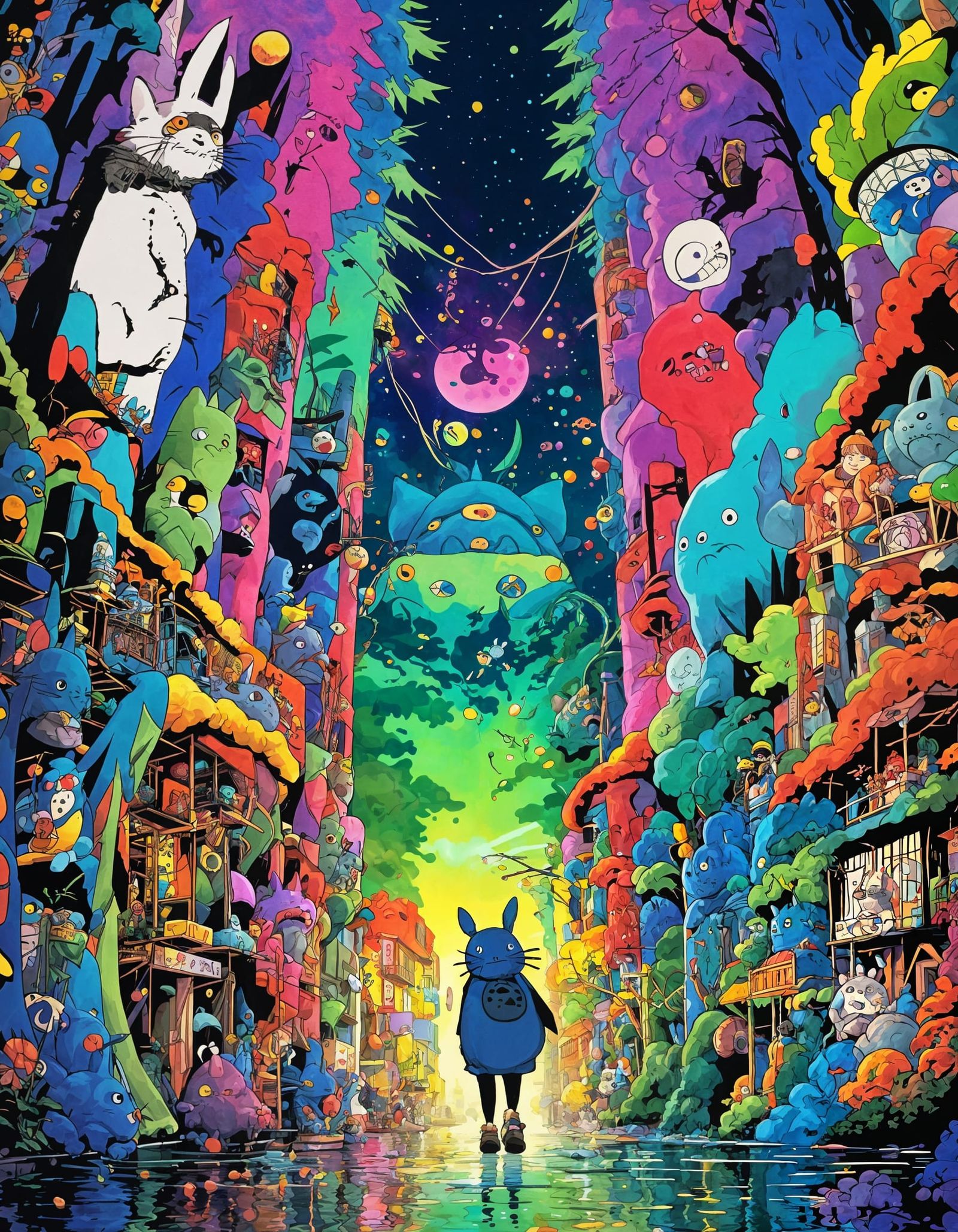 Surreal Animated Fantasies in Pop Art Style