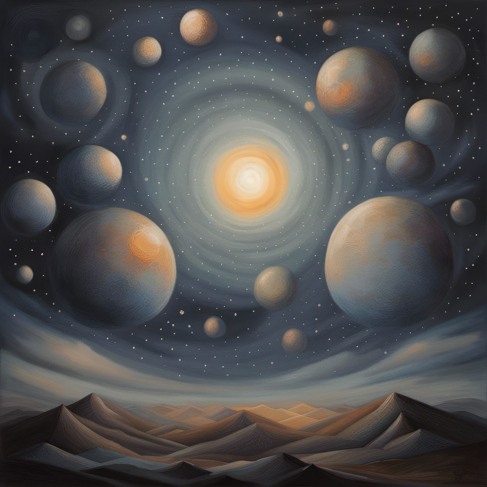 Couples Sleepdance on Grand Mothership in Night Sky