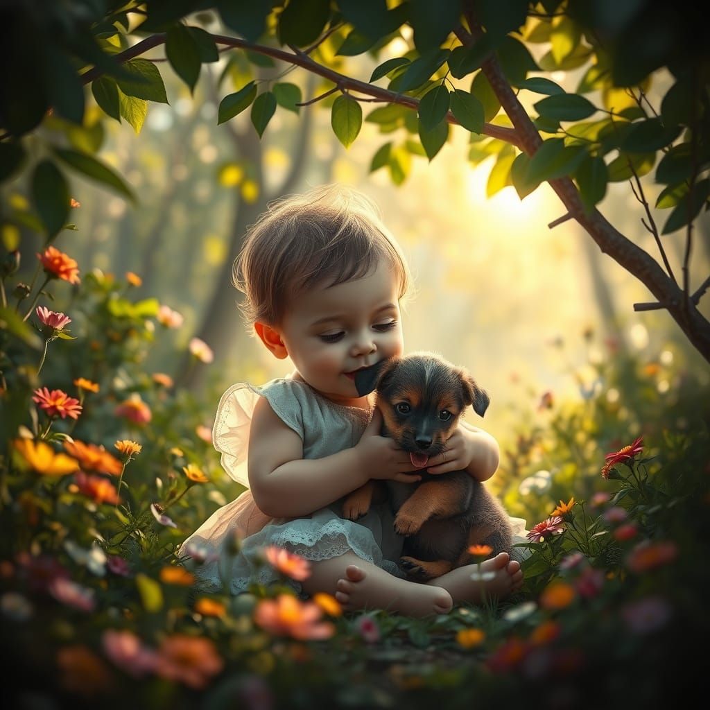 Whimsical Forest Scene in Stunning Matte Painting Style