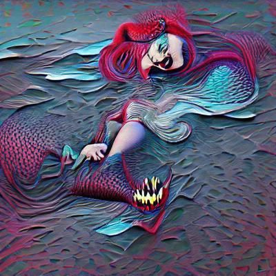 Sinister Mermaid of the Deep