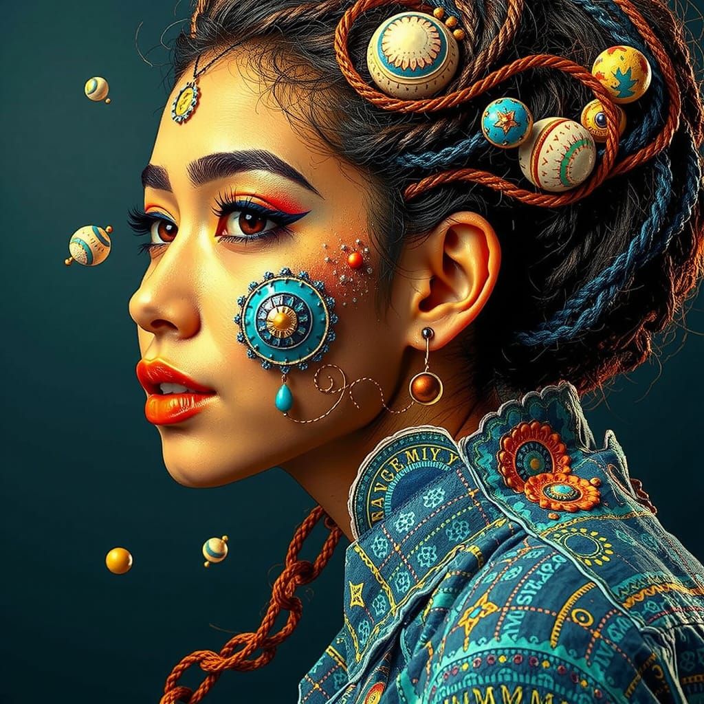 Abstract Swirling Forms in Motion