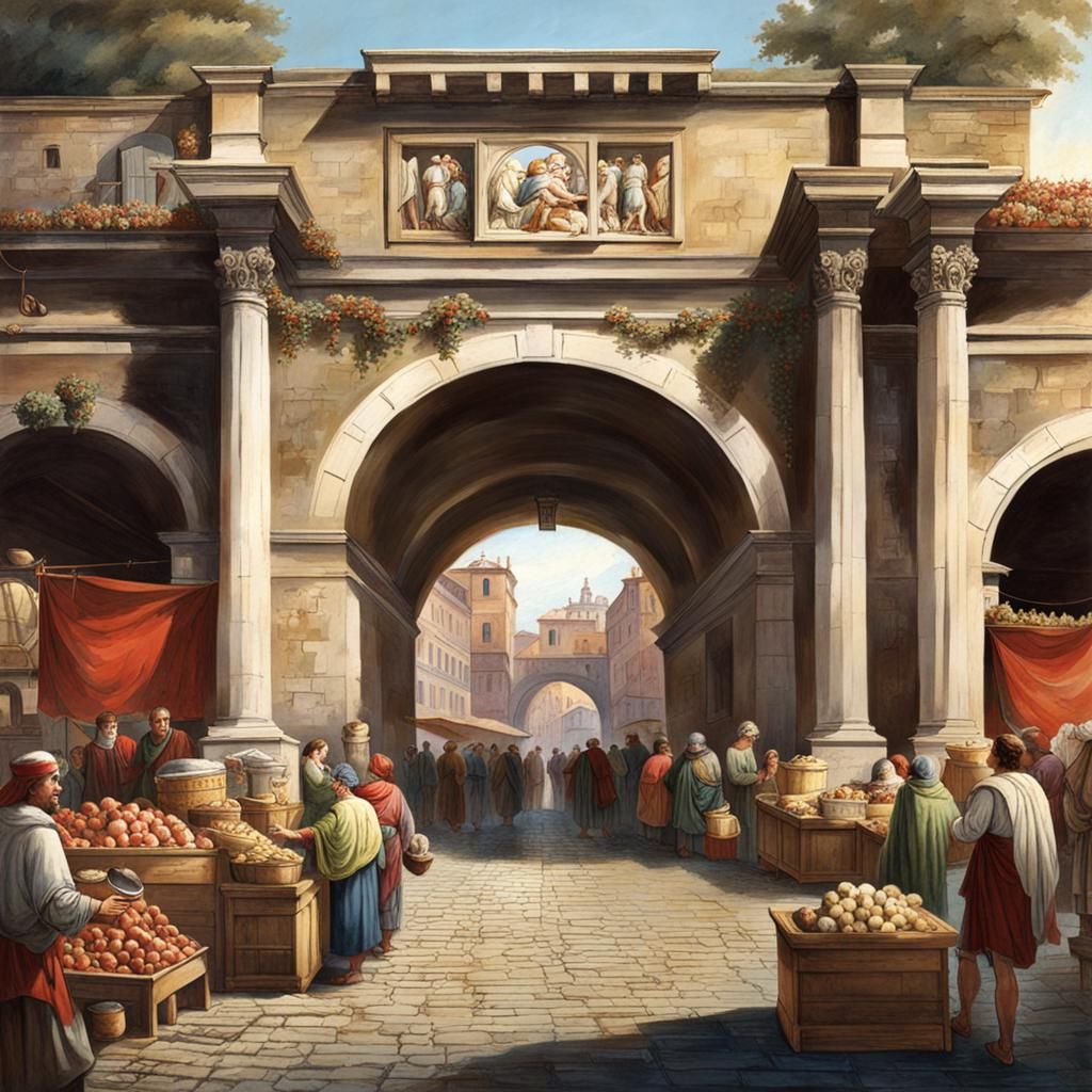 Grand Entrance to a Roman Market
