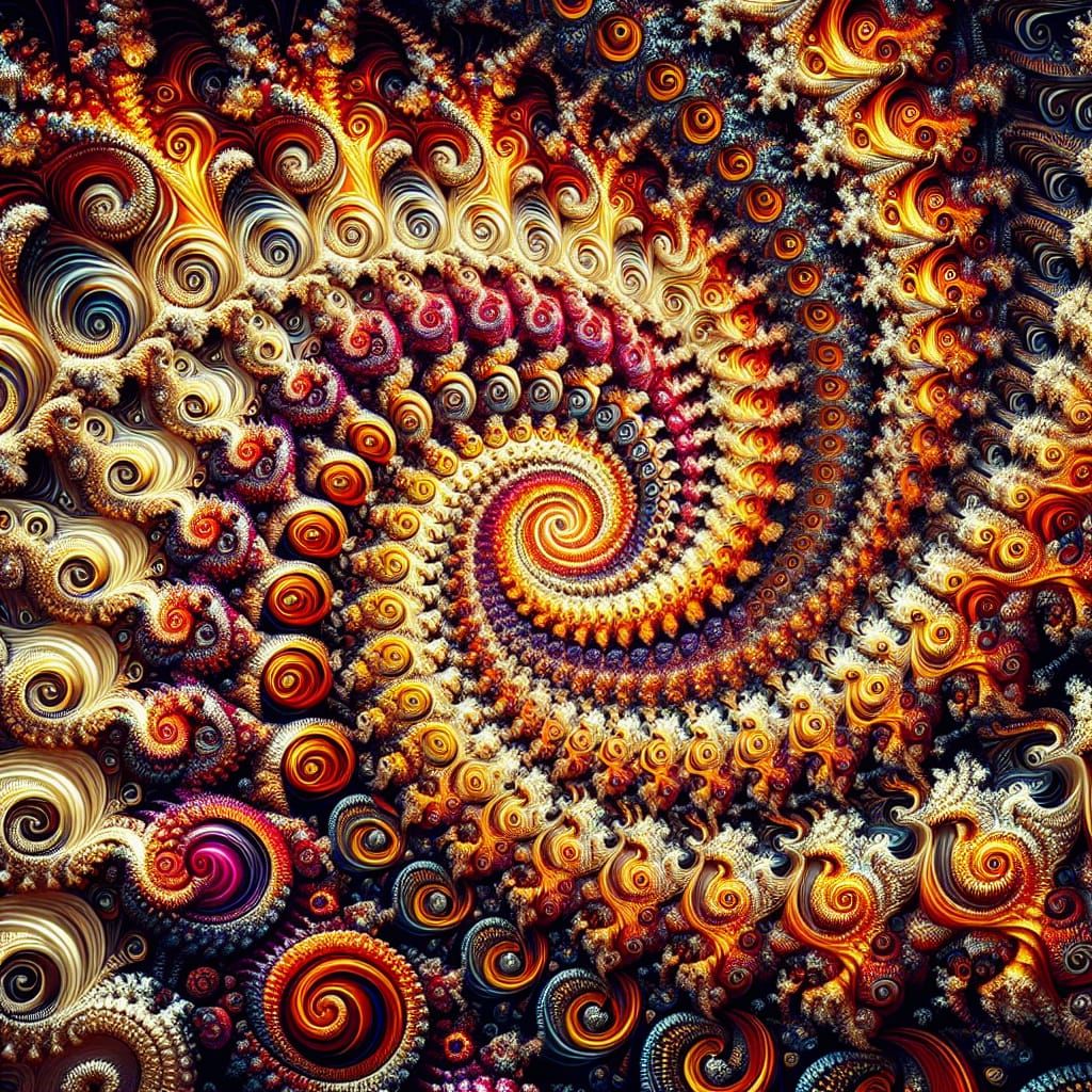 Intricate Fractals Evolving into Artistic Vortex