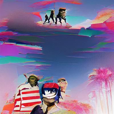 Stylized Cartoon Ape Illustration