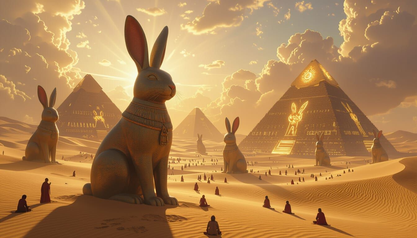 Ancient Desert Civilization Worships Colossal Rabbits as God...
