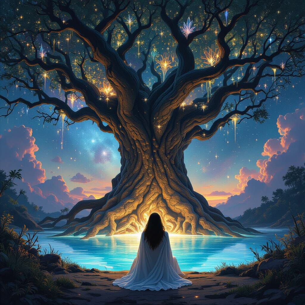 Celestial Tree of Life in Digital Art