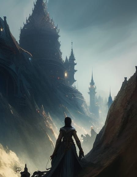 two people in medieval armor hugging embracing holding someo...