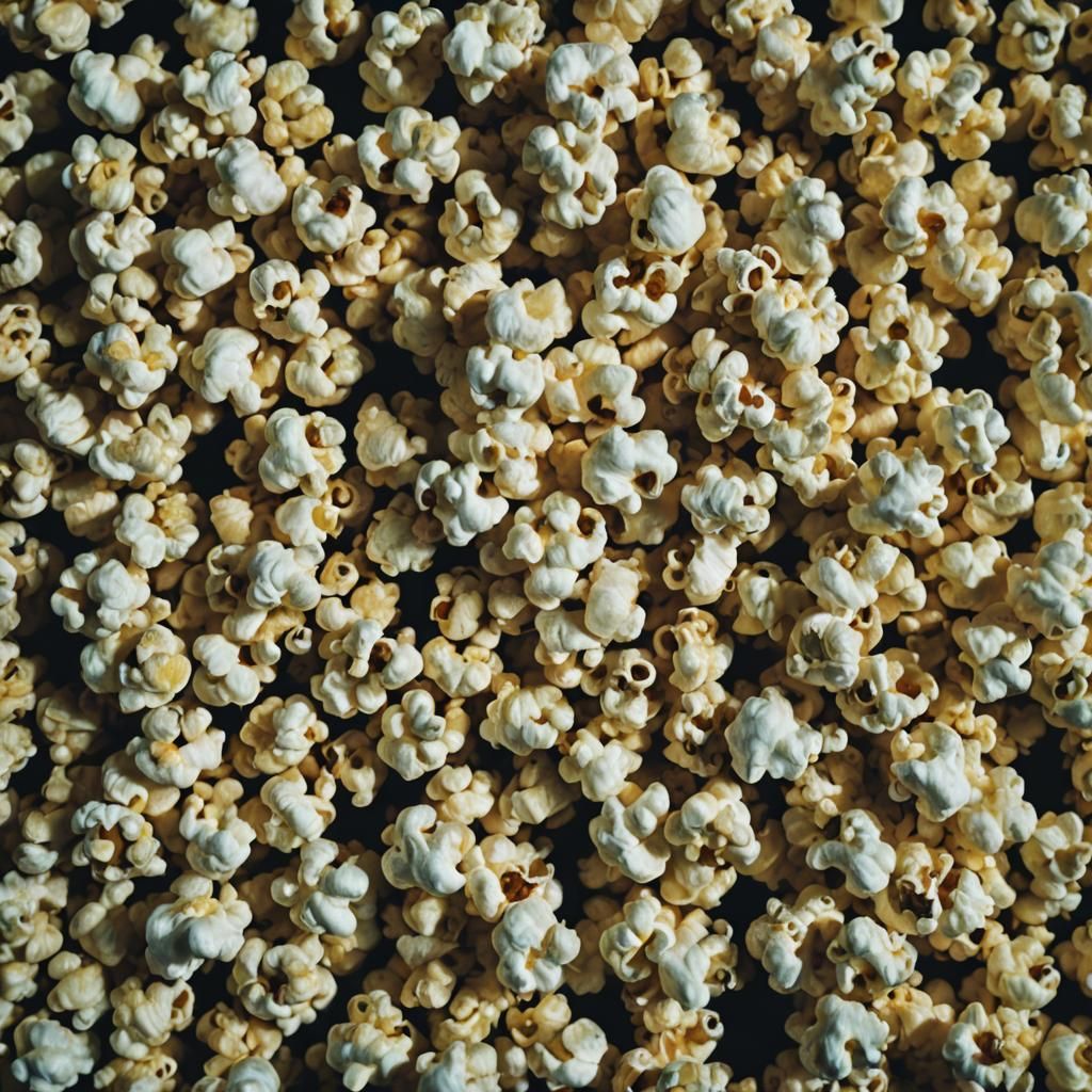 Cinematic Popcorn Explosion: A Dramatic Film Still