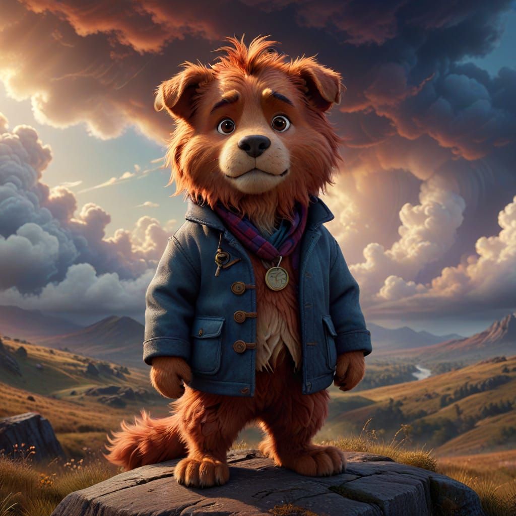 Moody Heathcliff Concept Art in Vibrant Digital Painting Sty...