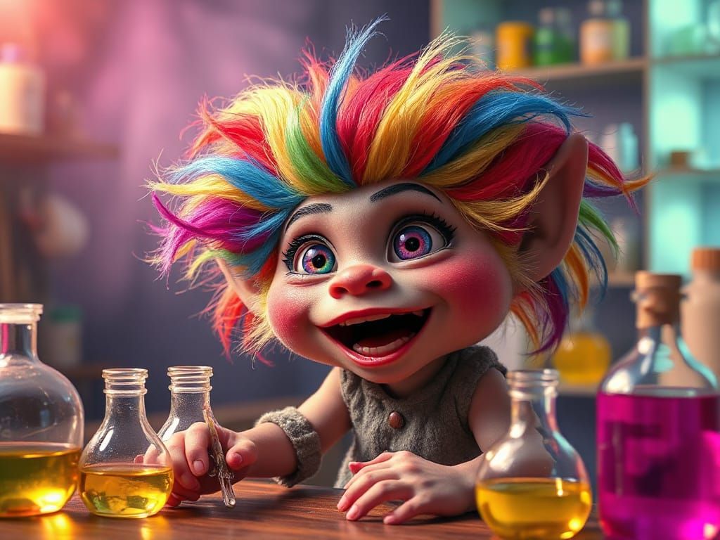 Troll working in Chemistry Lab 🧪