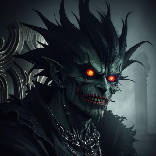 Ryuk from Death Note in Gothic Cathedral