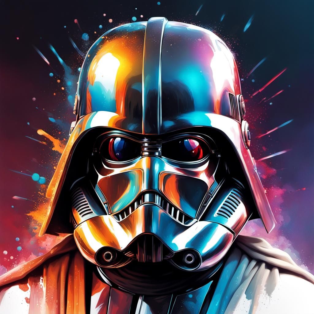 Hyperrealistic Star Wars Concept Art in Splash Art Style