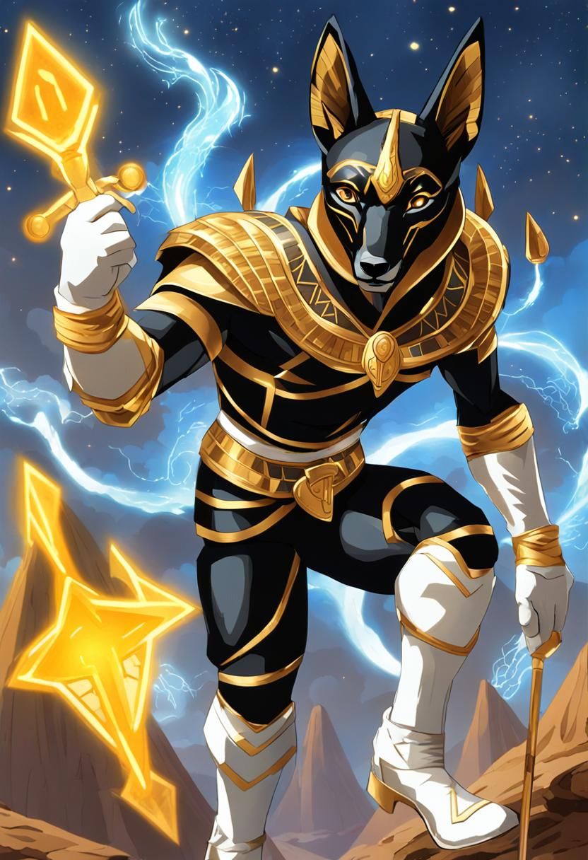 Anubis Jackal as Egyptian Power Ranger