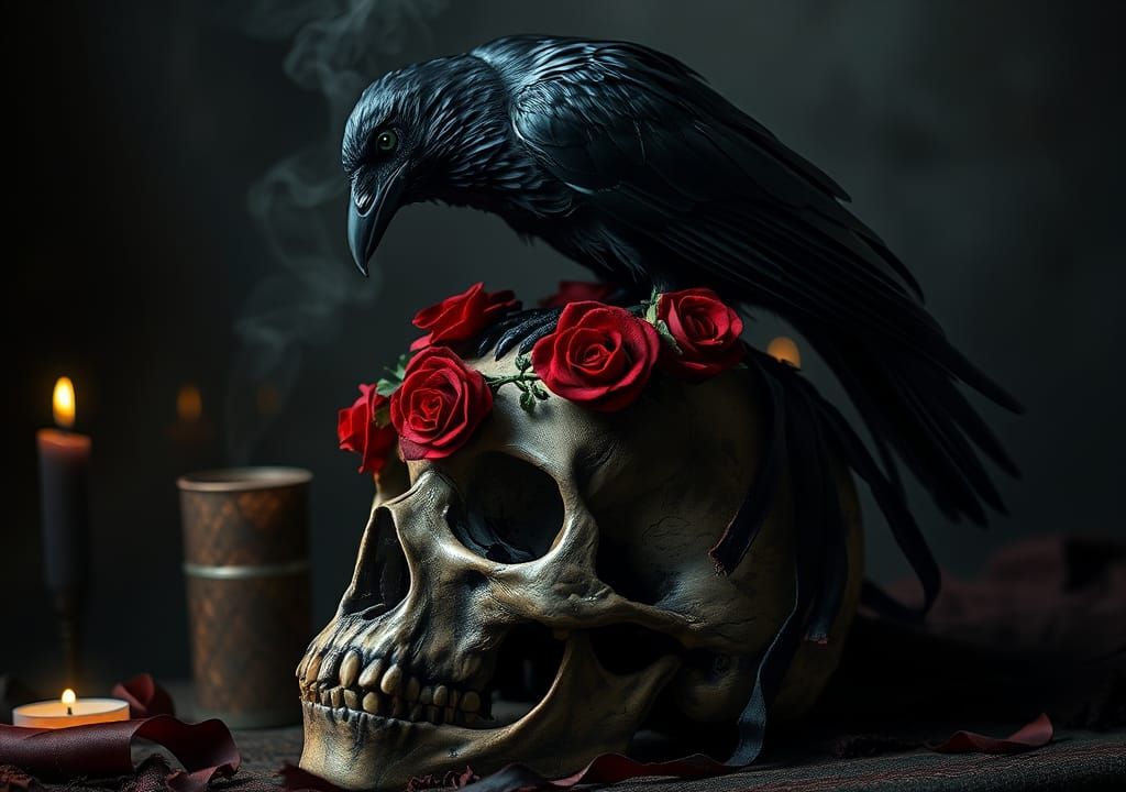 Raven on Skull: Dark Gothic Dieselpunk Fantasy
