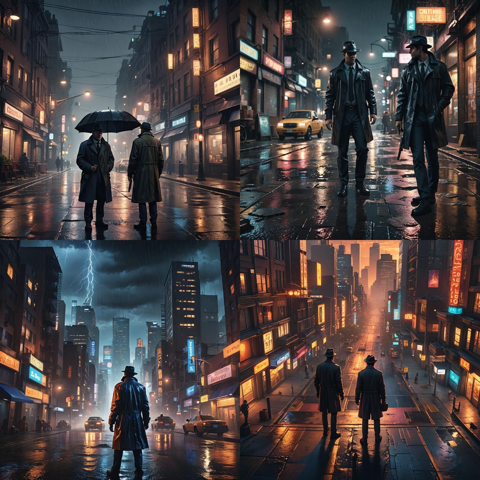 Detective Duo in 3D Game Style