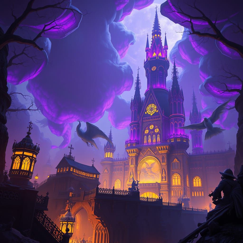 Dark Fantasy Scene in Hyperdetailed Unreal Engine Style