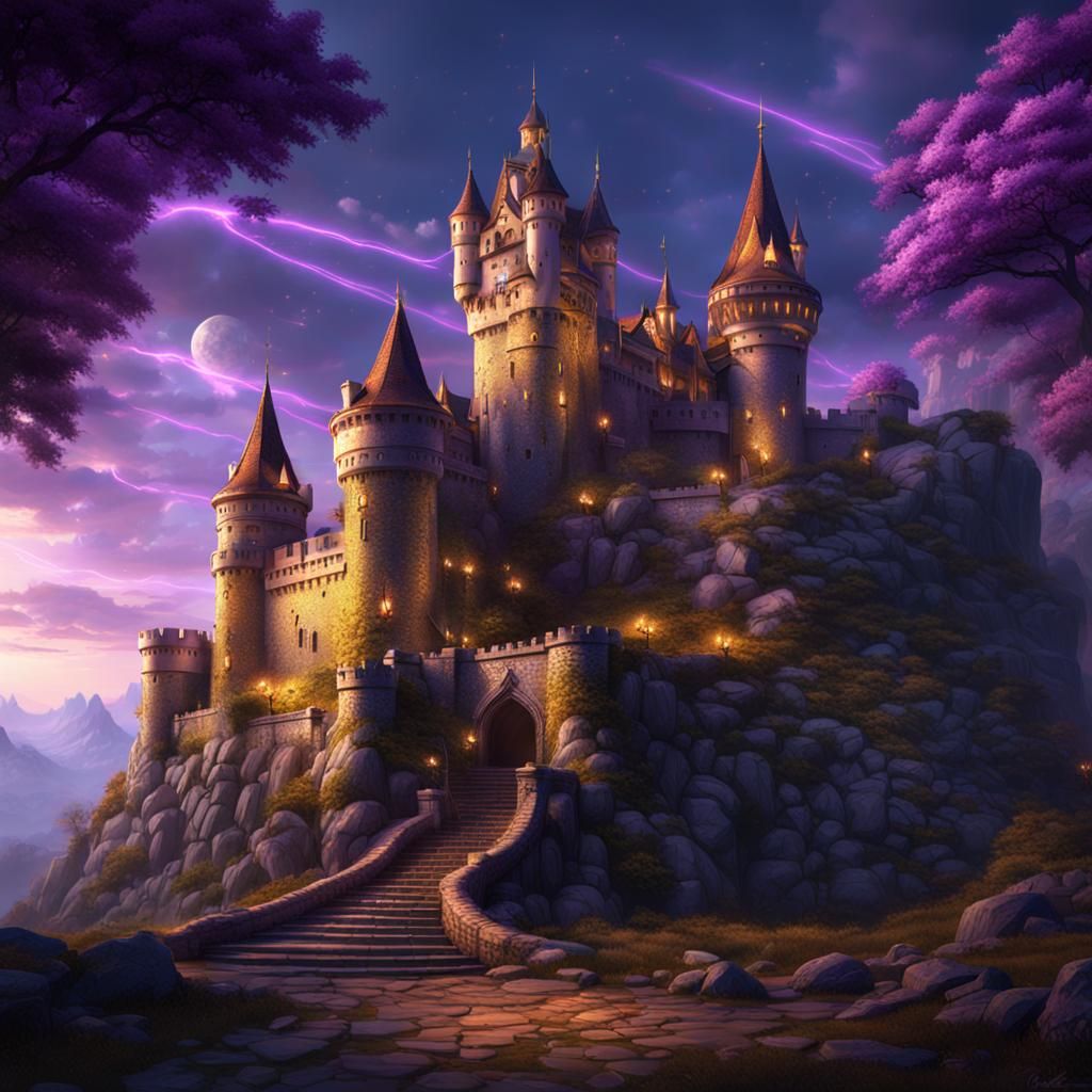 Dragon Guardian: A Dark Fantasy Castle Masterpiece