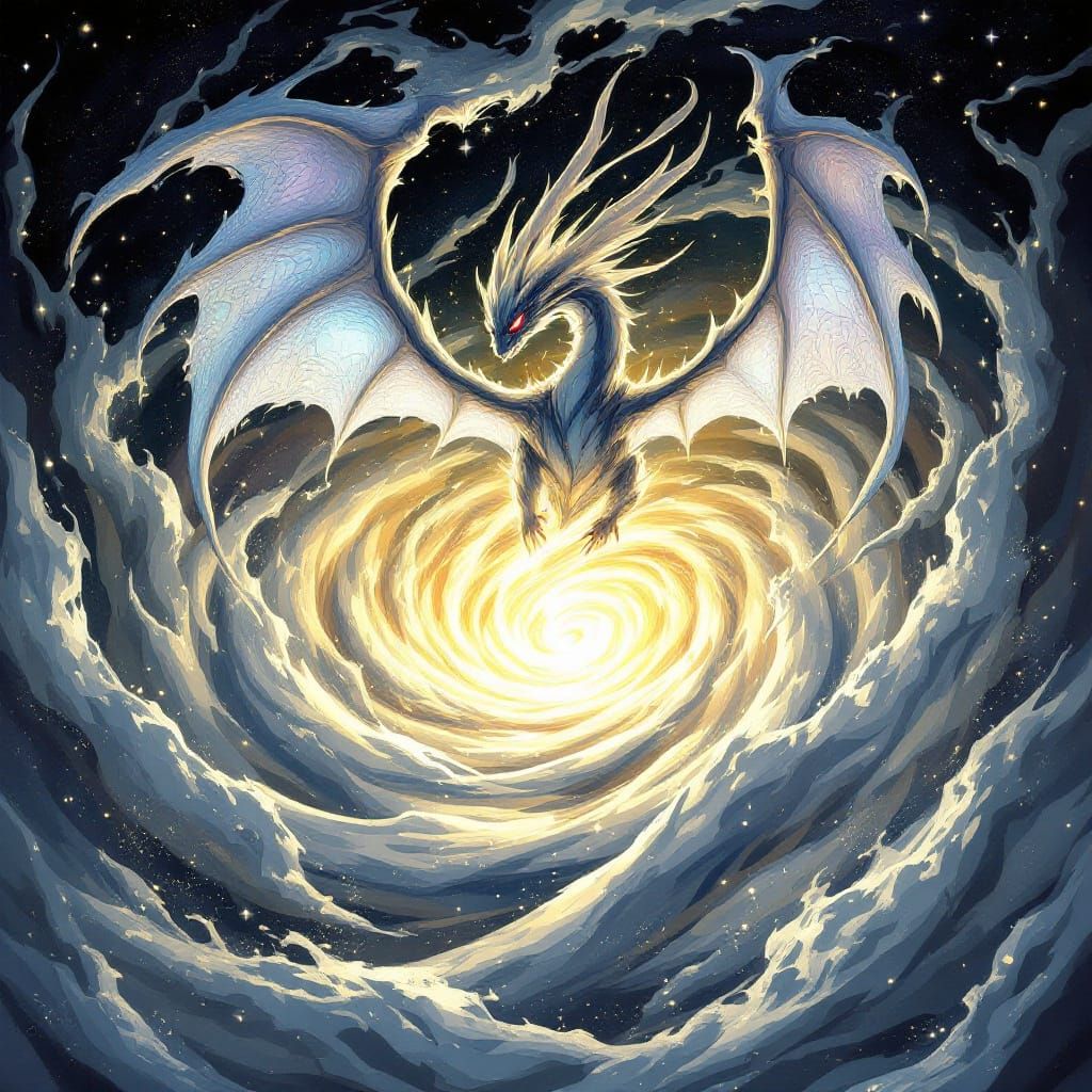 Giratina Emerges: High Fantasy Pokémon Illustration