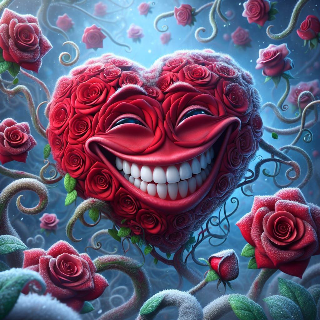 Velvet Heart Radiates Joy in Whimsical Floral Wonderland