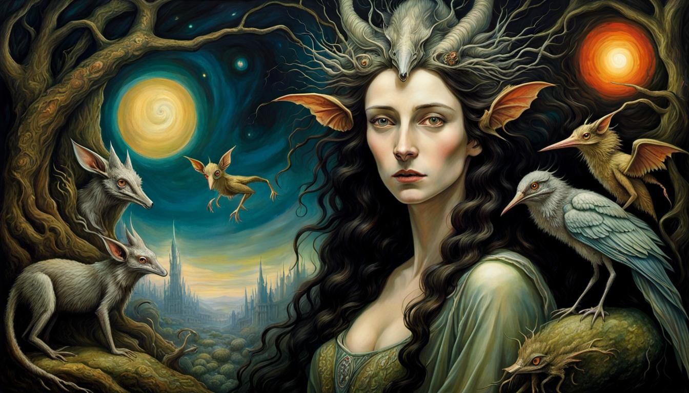 Surreal Interconnectedness: A Fluorescent Impression