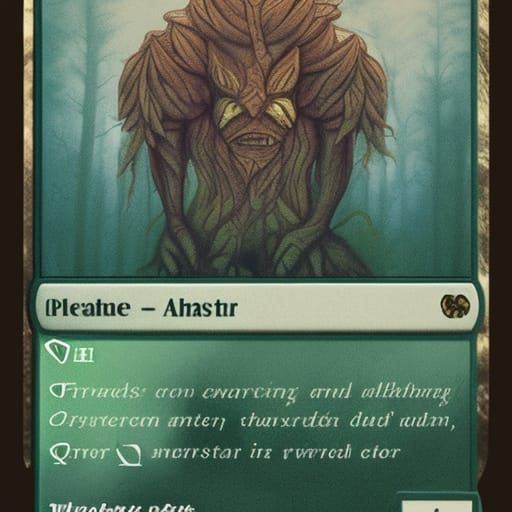 Eerie Forest Monster Generated by AI