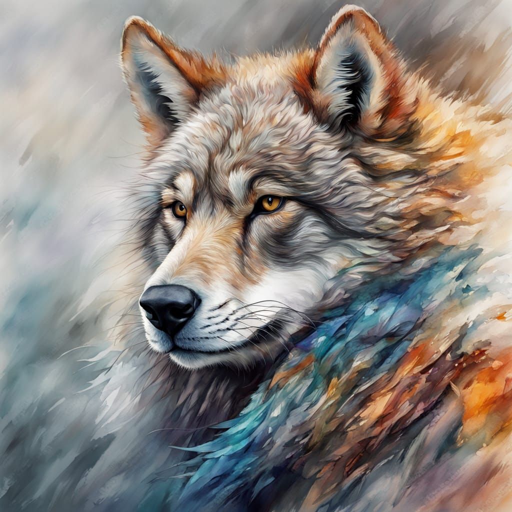 Ethereal Mongolian Woman in Traditional Fur Attire