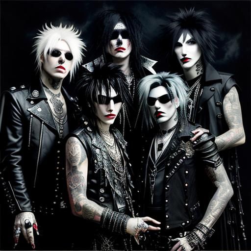 Chaotic Rock and Roll Occult Glitchcore Art