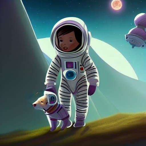 Adorable Furry Animal Storybook Illustration