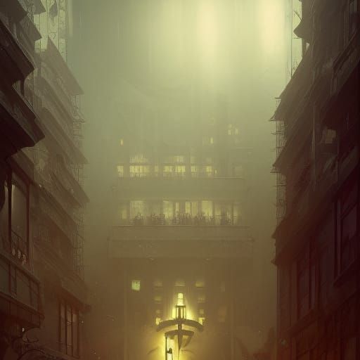 Creepy Hotel: Dark Fantasy Concept Art