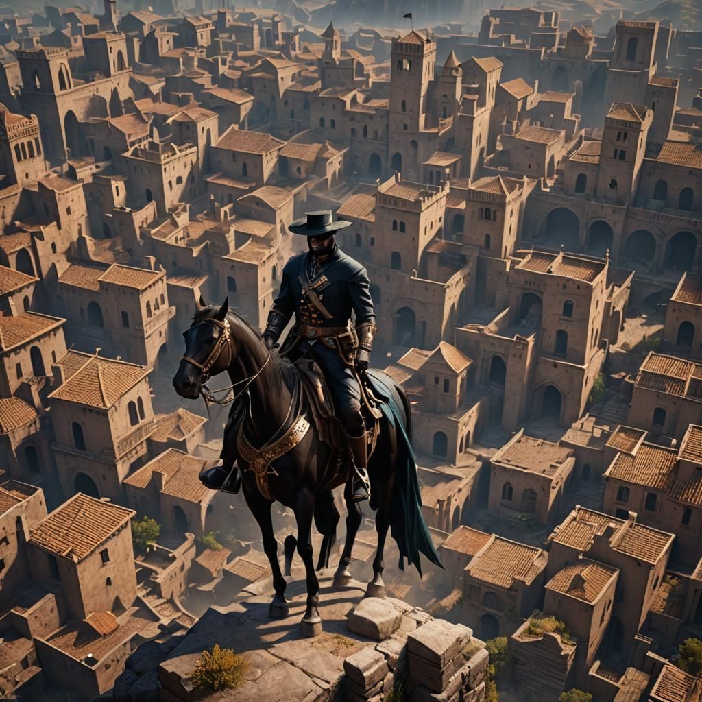 Nine-Tailed Fox in Detailed Matte Painting Style