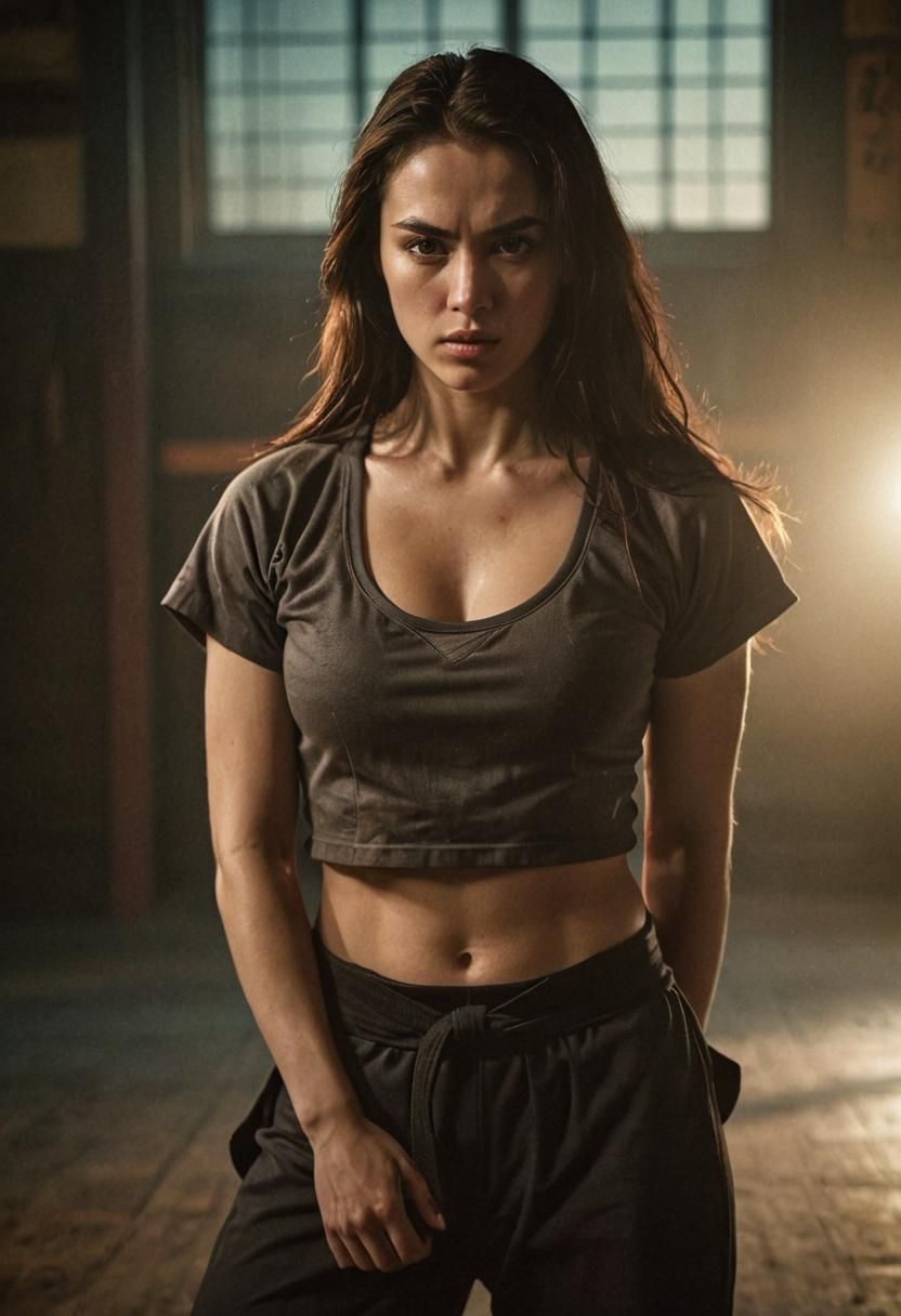 Martial Arts Film Still in Classical Hollywood Style