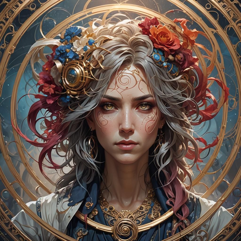 A Perfect Circle Portrait by Greg Rutkowski and Artgerm