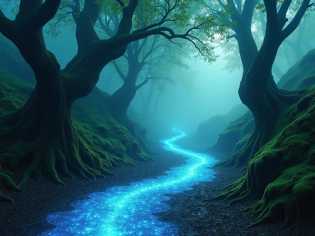 Mystical Forest Realm Inspired by Dreamlike Landscapes