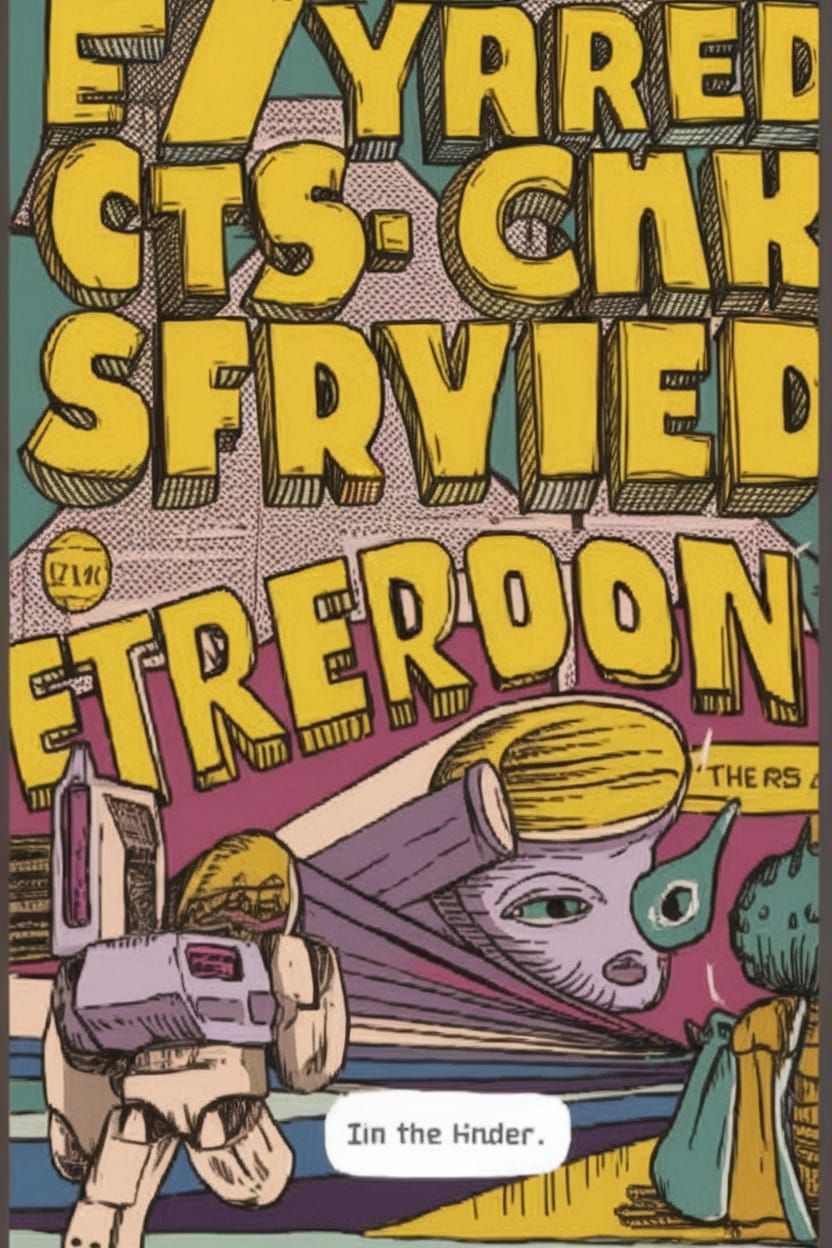 Ethereal Mecha Robot Emerging from Sunset Boulevard in a Vor...