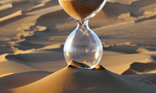 Hourglass Sands Flow into Endless Desert