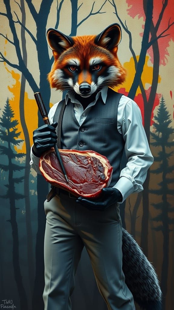 The Wolverine with a Wild Game Steak