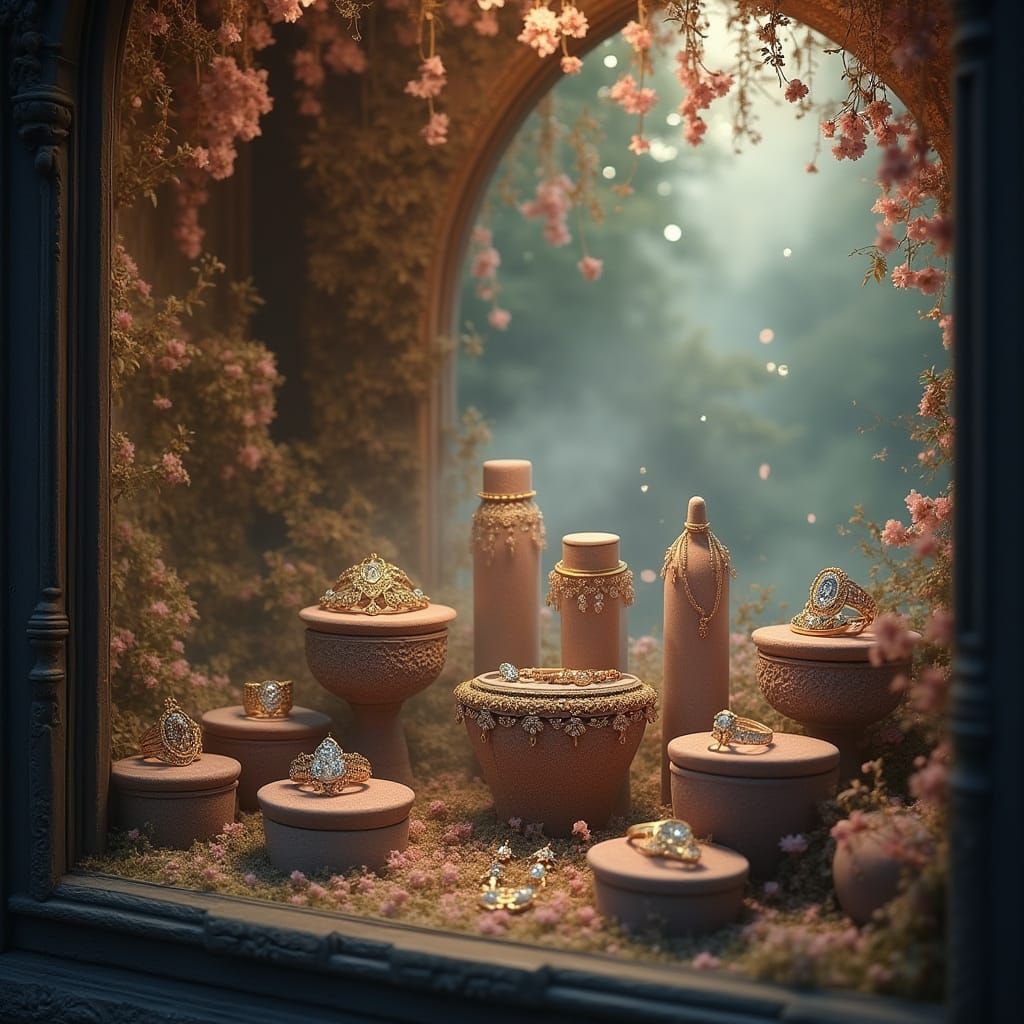 Enchanted Jewelry in Golden Light