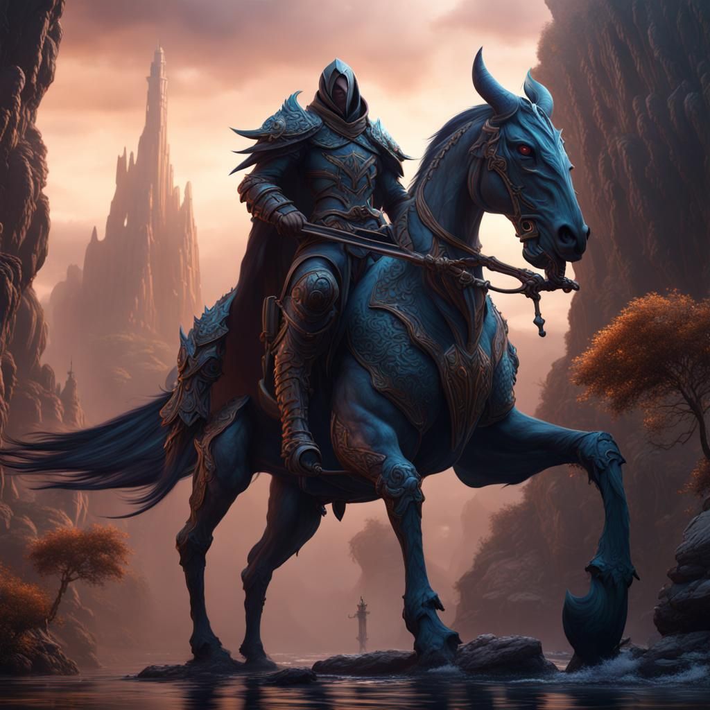 Detailed Drider in Fantasy Concept Art