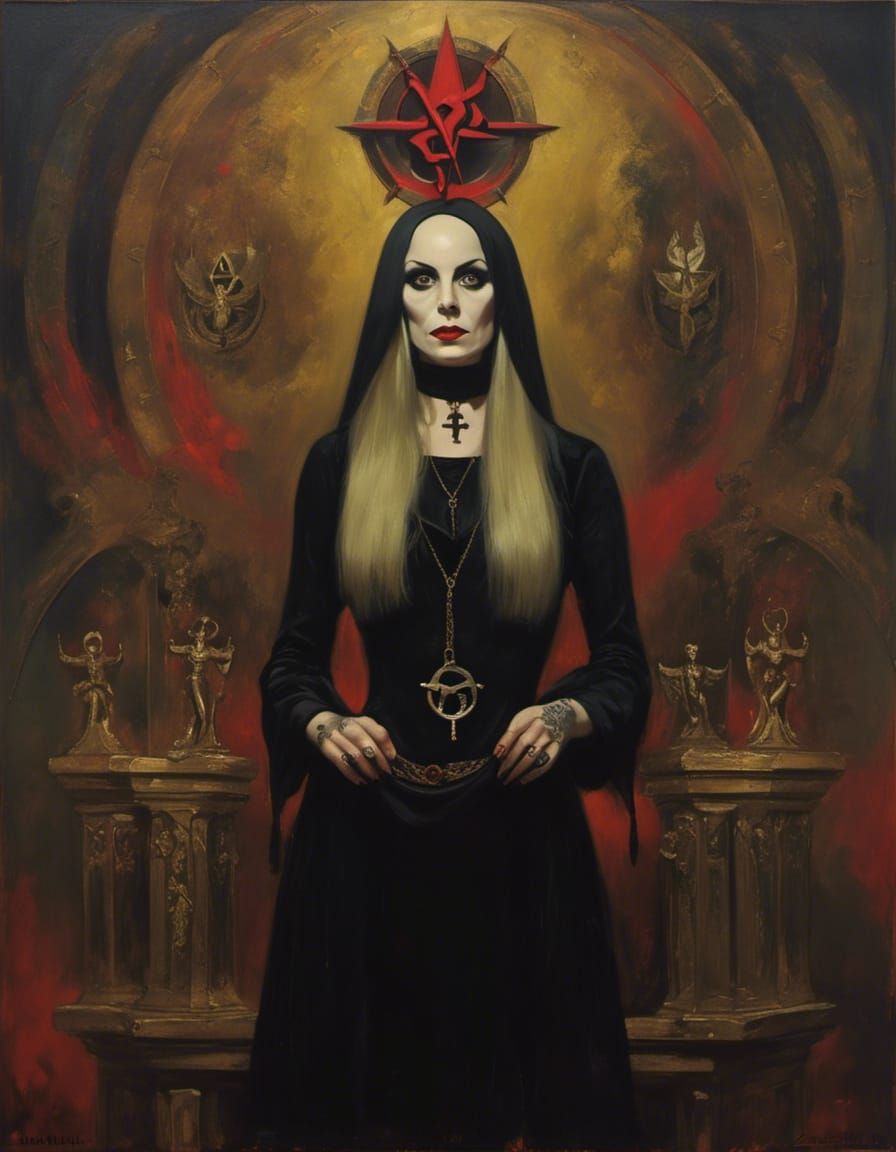 portrait of Zeena LaVey, daughter of Anton Szandor LaVey