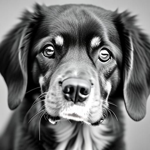 Hyperrealistic Portrait of a Cute Dog